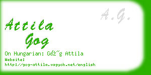 attila gog business card